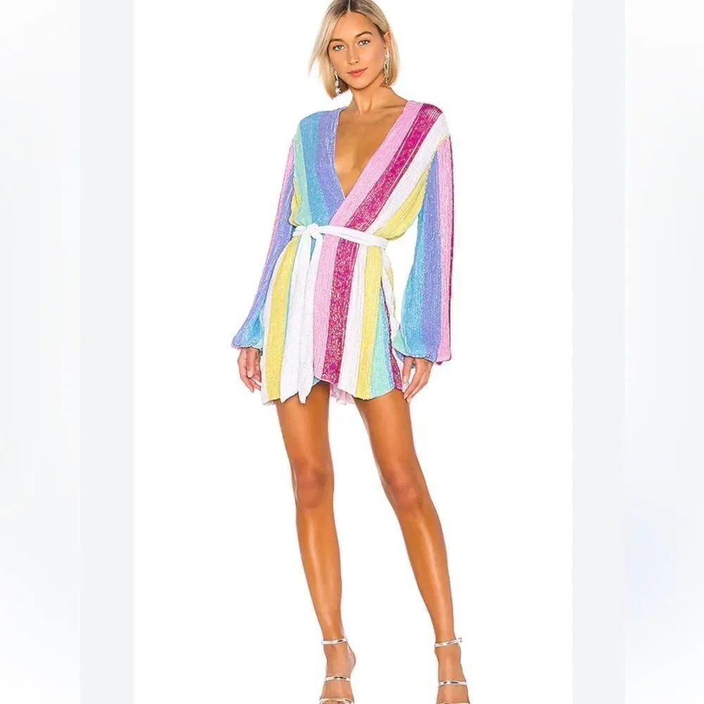 Retrofete Gabrielle Robe Dress in Unicorn Revolve Large
